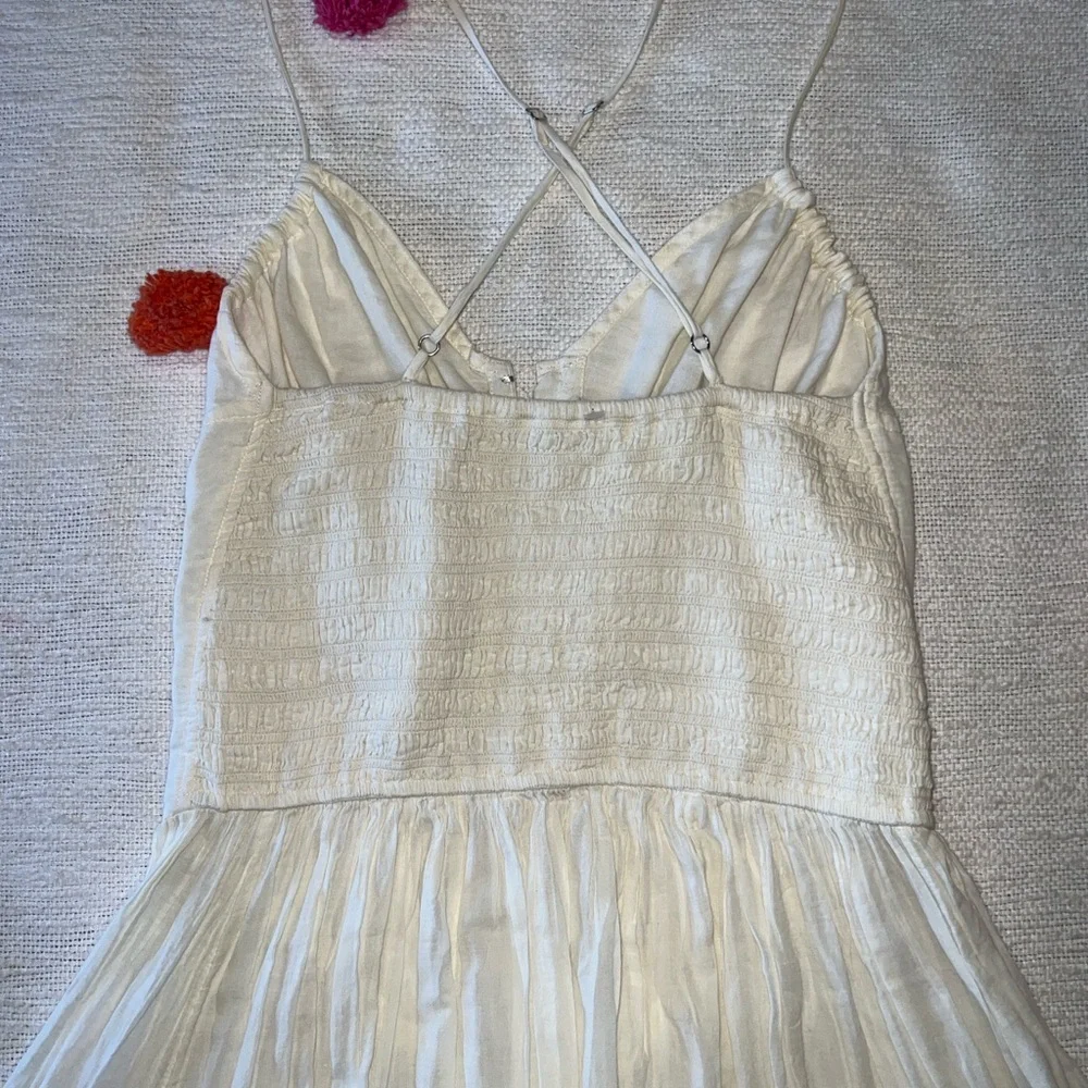Free People Heating Up Maxi Slip Dress NWOT Small Ivory Cream - Picture 16 of 16